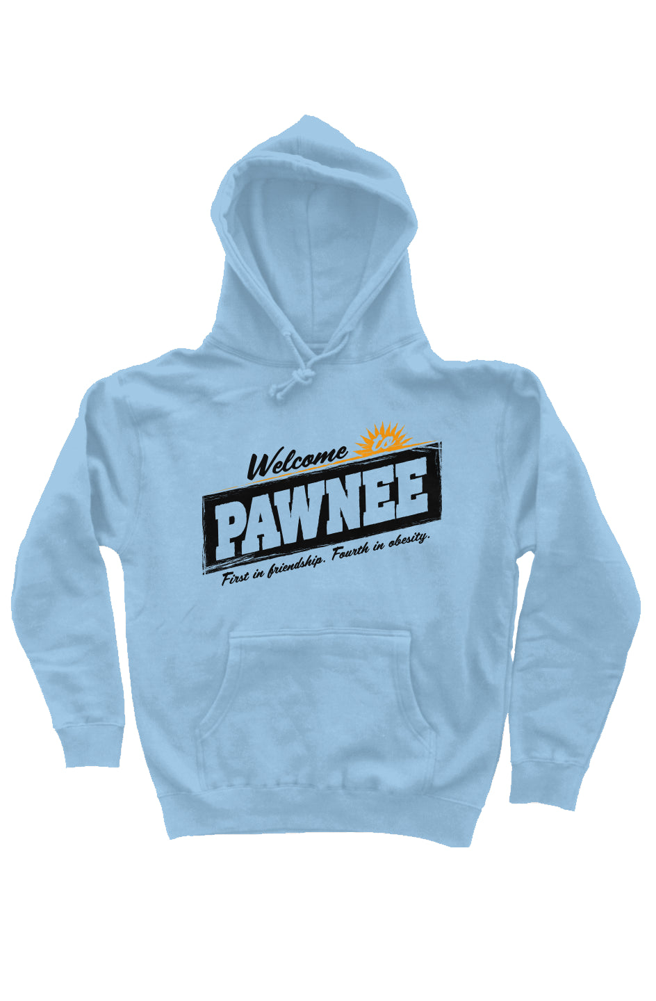 Welcome to Pawnee Unisex Hoodie | Rogue Panda Apparel Company