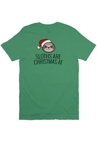 Sloths Are Christmas AF Unisex Tee