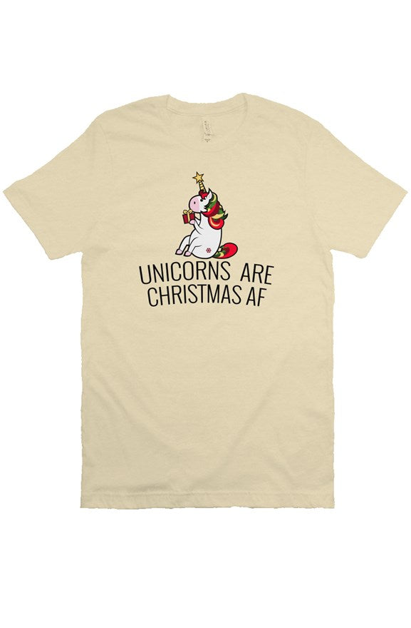 Unicorns Are Christmas AF Unisex Tee