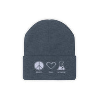 Peace. Love. Science. (Beanie)